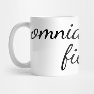 Omnia Cause Funt - Latin Quote Designer Shirt Mug